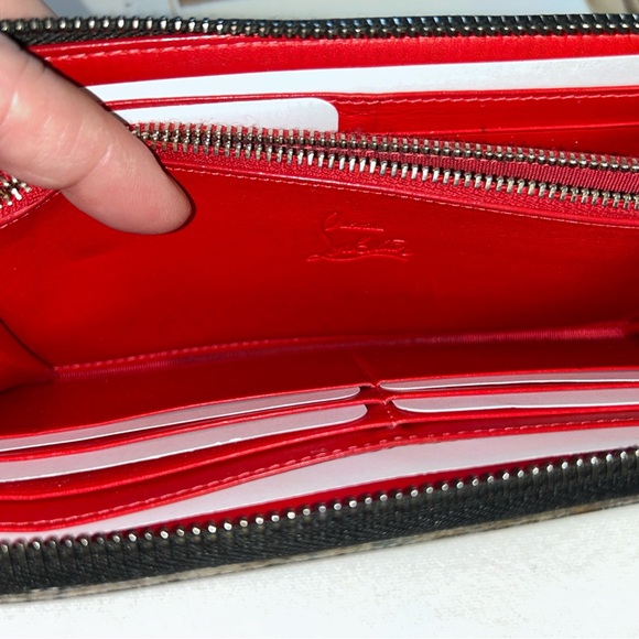 Christian Louboutin Panettone Long Wallet Pink Yellow - Picture 10 of 13